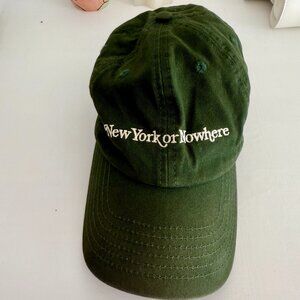New York or Nowhere Green Signature Dad Hat